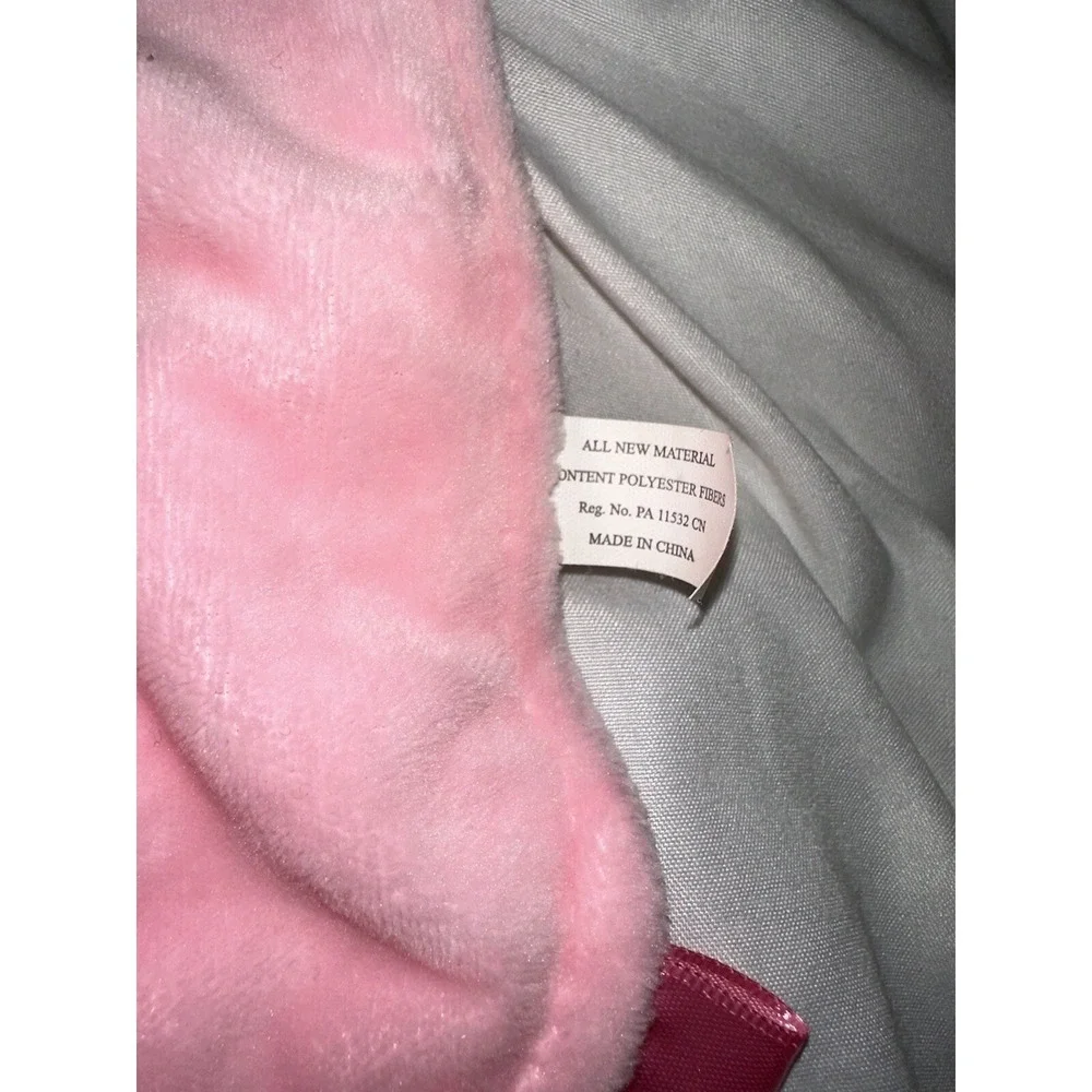 Spot Lovey Security Blanket Dog Pink Textile Ribbons Taggies